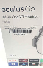 Load image into Gallery viewer, Oculus Go Gray 32GB All In One VR Headset 1000+ Apps Movies & Game Not Tested