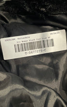 Load image into Gallery viewer, Sin By Morgan Cooper Womens Black Faux Fur Long Sleeve Button Front Coat Size XS