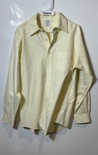 Load image into Gallery viewer, Brooks Brothers Mens Light Yellow Non Iron Supima Cotton Dress Shirt Size 16-34
