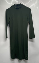 Load image into Gallery viewer, Forever 21 Womens Green Long Sleeve Mock Neck Pullover Bodycon Dress Size M