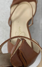 Load image into Gallery viewer, Jessica Simpson Womens Saveria Brown Block Heel Platform Sandals Size 8M