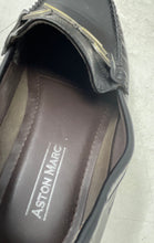 Load image into Gallery viewer, Aston Marc Mens Black Moc Toe Slip-On Driving Loafer Shoes Size 10
