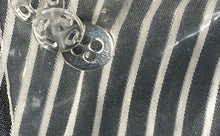 Load image into Gallery viewer, 7th Avenue Design Studio NY & Co. Womens Black White Striped Button-Up Shirt XS