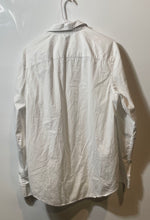 Load image into Gallery viewer, Calvin Klein Mens White Cotton Long Sleeve Collared Button-Up Shirt Size M