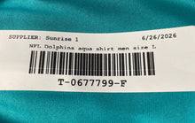 Load image into Gallery viewer, NFL Team Apparel Mens Aqua Crew Neck Short Sleeve Miami Dolphins T-Shirt Size L