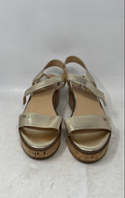 Load image into Gallery viewer, Calvin Klein Womens Isleen Gold Tone Leather Ankle Strap Sandals Size 8M