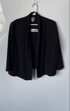 Load image into Gallery viewer, Anne Klein Womens Black Long Sleeve Shawl Lapel Open Front Blazer Size XL