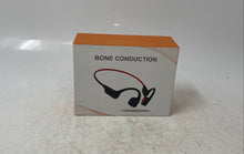 Load image into Gallery viewer, TouchBone S6 Black Red Wireless Bone Conduction Sports Headphones Untested