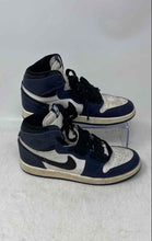 Load image into Gallery viewer, Nike Boys Air Jordan 1 High FD1412-401 White Blue Lace-Up Sneakers Shoes Sz 2.5Y