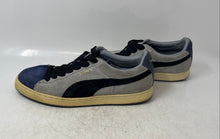 Load image into Gallery viewer, Puma Mens Suede Classic 356182 10 Gray Blue Black Lace-Up Sneaker Shoes Size 11