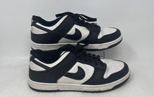 Load image into Gallery viewer, Nike Mens Dunk Low White Black Leather Lace-Up Low Top Sneaker Shoes Size 8