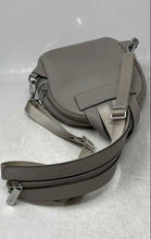 Load image into Gallery viewer, Michael Kors Womens Gray Leather Adjustable Strap Convertible Sling Backpack