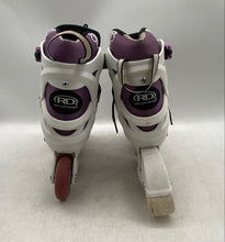 Load image into Gallery viewer, Roller Derby Girls Stryde White Purple Adjustable Inline Skates Size 2-5