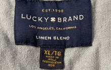 Load image into Gallery viewer, Lucky Brand Mens Green Short Sleeve Spread Collar Button-Up Shirt Size XL