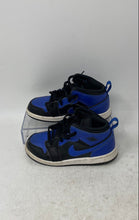 Load image into Gallery viewer, Nike Boys Air Jordan 1 Mid 640735-077 Blue Black Lace-Up Sneaker Shoes Size 10C