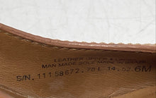 Load image into Gallery viewer, Authentic Tory Burch Womens Brown Leather Wedge Pump Heels Size 6 M Damaged
