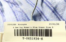 Load image into Gallery viewer, A New Day Womens Blue Striped Print Adjustable Spaghetti Strap Maxi Dress Size S