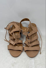 Load image into Gallery viewer, Coach New York Womens Larissa Nude Lace-Up Block Gladiator Heels Size 10B