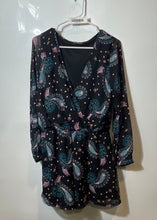 Load image into Gallery viewer, Express Womens Multicolor Paisley Long Sleeve One-Piece Romper Size Medium
