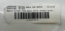 Load image into Gallery viewer, Apple iPad Air 1st Gen Silver Tablet Model A1475 Powers On For Parts