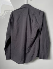 Load image into Gallery viewer, Pierre Cardin Mens Gray Long Sleeve Slim Fit Pockets Collared Dress Shirt Size S
