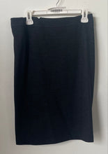 Load image into Gallery viewer, Armani Collezioni Womens Black Flat Front Back Zip Straight & Pencil Skirt Sz 8