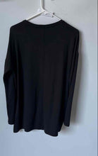 Load image into Gallery viewer, Banana Republic Womens Black Long Sleeve Round Neck Pullover T-Shirt Size S