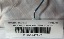 Load image into Gallery viewer, Apt. 9 Mens White Pink Plaid Slash Pockets Flat Front Bermuda Shorts Size 36