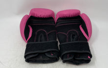 Load image into Gallery viewer, Century Womens Pink Black Strive Washable Hook & Loop Athletic Boxing Bag Gloves