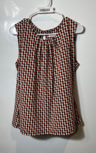 Load image into Gallery viewer, Calvin Klein Womens Multicolor Geometric Print Sleeveless Blouse Top Size L