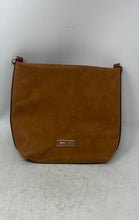 Load image into Gallery viewer, Nine West Womens Brown Suede Inner Zip Pockets Magnetic Shoulder Bag