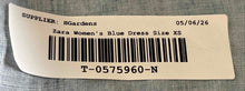 Load image into Gallery viewer, Zara Womens Blue Linen Sleeveless Round Neck Shift Dress Size XS