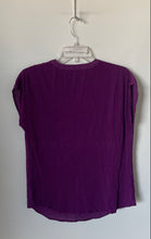 Load image into Gallery viewer, INC International Concepts Womens Purple Split Neck Pullover Blouse Top Size M