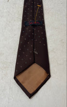 Load image into Gallery viewer, John Weitz Mens Brown Geometric Print Adjustable Formal Pointed Tie