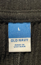 Load image into Gallery viewer, Old Navy Womens Black Ribbed Knit Long Sleeve Button Front One-Piece Romper Sz L