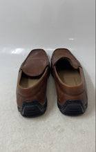 Load image into Gallery viewer, Ecco Mens Brown Leather Moc Toe Slip-On Driving Loafer Shoes Size EUR 41