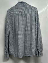 Load image into Gallery viewer, Levi's Mens Gray Plaid Cotton Pockets Long Sleeve Collared Button-Up Shirt Sz L
