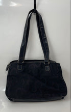 Load image into Gallery viewer, Treviso Womens Black Inner Zipped Pocket Double Strap Shoulder Bag Purse