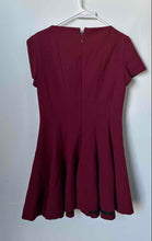 Load image into Gallery viewer, Zara Womens Red Short Sleeve Round Neck Back Zip Mini Dress Size Medium