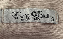Load image into Gallery viewer, Elena Baldi Womens Beige Tie-Dye Flutter Sleeve Ruffle Hem A-Line Dress Size S