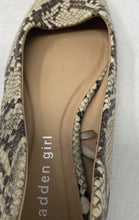 Load image into Gallery viewer, Madden Girl Womens Brown Animal Print Slip-On Ballet Flats Size 7