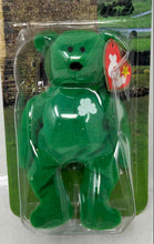 Load image into Gallery viewer, Ty Beanie Baby Green Erin The Bear Ronald McDonald House Retired Plush Toy