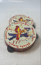 Load image into Gallery viewer, VTG 1960 Castaways Wreck Bar Miami Florida Noisemakers Tambourine US Metal 2 Pcs