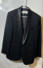 Load image into Gallery viewer, Arturo Calle Mens Black Shawl Lapel Long Sleeve One-Button Blazer Size 37