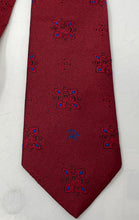 Load image into Gallery viewer, Christian Dior Monsieur Mens Red Geometric Print Adjustable Long Designer Tie