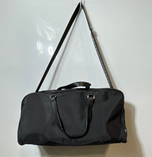 Load image into Gallery viewer, Versace Parfums Womens Black Pockets Zip Top Lined Travel Duffle Bag Damaged