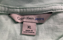 Load image into Gallery viewer, Calvin Klein Mens Green Cotton V-Neck Short Sleeve Pullover T-Shirt Size XL