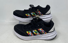 Load image into Gallery viewer, Adidas Womens Astrastar Black Multicolor Low Top Lace-Up Sneaker Shoes Size 6.5