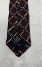 Load image into Gallery viewer, Hugo Boss Mens Dark Red Geometric Print Adjustable Long Formal Designer Tie