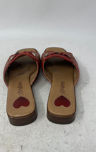 Load image into Gallery viewer, Brighton Womens Joan Red Beige Woven Open Toe Slip-On Slide Sandals Size 7.5M